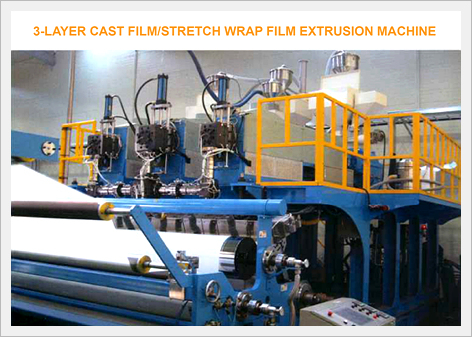 3-layer Cast Film Stretch Wrap Film Extrus...